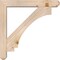 Ekena Millwork Imperial Craftsman Smooth Bracket w/ Offset Brace, Douglas Fir, 5 1/2"W x 32"D x 32"H BKT0604X32X32IMP04SDF - alternate 4